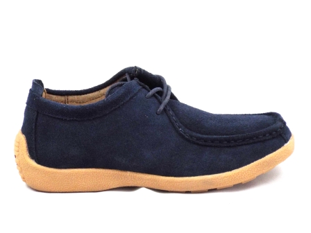 Pantofi dama navy din piele intoarsa, cu talpa joasa, foarte comoda. ANGEL BLUE 1027-32-92-7 imagine reduceri